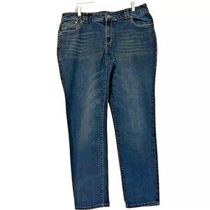 Lane Bryant Genius Fit Mid Rise Skinny Jeans plus size 18W